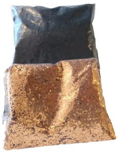 Duo pack of  2 Colours 1mm Glitter ARTS crafts childs play school home-school - Picture 1 of 7
