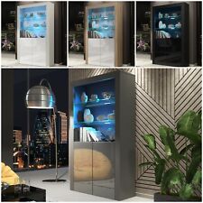Display Cabinet 170cm | Sideboard | Modern Unit | Gloss Doors | Free LED |⭐⭐⭐⭐⭐