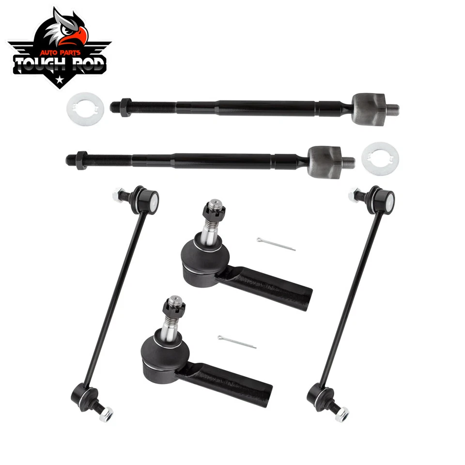 6x hastes de amarração externas internas frontais 9,86" barra oscilante link para Pontiac Pursuit G5 - Imagem 1 de 4