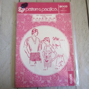 Vintage Sewing pattern PATTERNS PACIFICA #8009 Men's/Boys Shorts - Picture 1 of 3