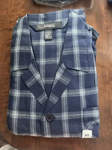 Men’s Flannel Pajamas Majestic Brand .. size 2X Tall 100 % cotton - Picture 1 of 2