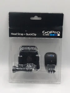 GoPro Head Strap + Quick Clip Black All Go-Pro Camera Original OEM NEW SEALED - Picture 1 of 9