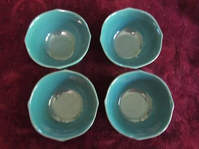 The Pioneer Woman 4 Blue Stoneware Cereal Salad Bowls 2919YRY 6" - Изображение 1 из 4