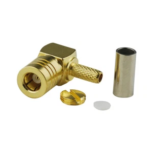 SMB jack female crimp right angle RF connector for RG174 RG316 cable - Picture 1 of 2