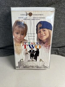 It Takes Two VHS 1995 Video Tape Mary Kate & Ashley Olsen Twins Movie Clamshell - Picture 1 of 12