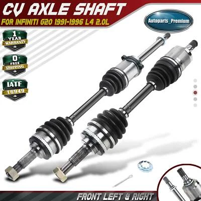 2x Front Left & Right CV Axle Assembly for Infiniti G20 1991 1992-1996 L4 2.0L - Image 1 of 4