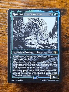 Custom Commander Deck ~ Frog Tribal Mill~ Grolnok, the Omnivore ~ EDH MtG Magic - Picture 1 of 4