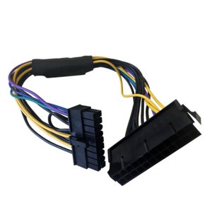 24Pin to Motherboard 18Pin Power Supply ATX Cable 30cm 18AWG for HP z620 Z420
