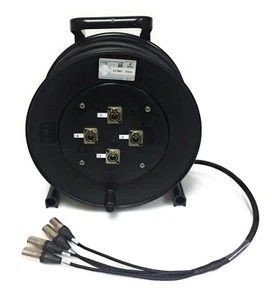 DG Systems - Avvolgicavo 4ch Audio/DMX con XLR 3p Neutrik - Made in Italy - Imagen 1 de 2