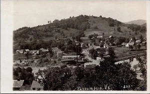 RPPC c1910 Passumpsic , Vermont. Town View Postcard - Picture 1 of 2