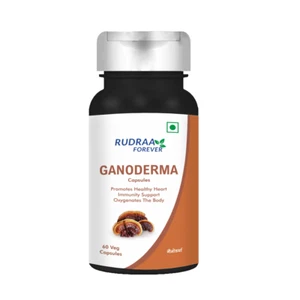 Rudraa Forever Ganoderma Capsule 60 capsule veg ogni confezione da 2 - Foto 1 di 3