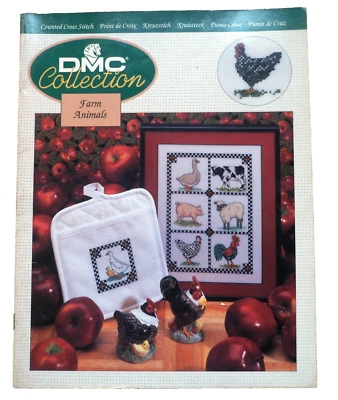 LA FATTORIA DEGLI ANIMALI * FARM ANIMALS * SCHEMI A PUNTO CROCE DMC COLLECTION * - Immagine 1 di 4