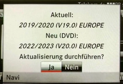Mercedes Navi Update COMAND NTG4.5 V20 2022/23 EUROPA + Freischaltcode - Bild 1 von 2