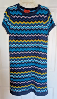 Missoni for Target  Sz XS Classic Chevron Knit Dress Multicolor Zig Zag - Image 1 of 4