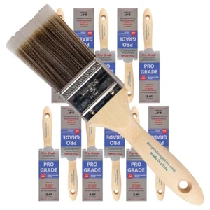 12PK 2" Flat House Wall,Trim Paint Brush Set Home Exterior or Interior Brush - Picture 1 of 7