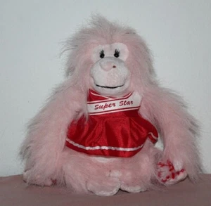 GANZ Webkinz Glamorous Gorilla Monkey Plush wearing Red Cheerlead dress NO CODE - Picture 1 of 5