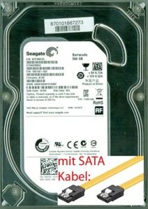 Seagate Desktop HDD interne Festplatte 500GB HDD 3,5 Zoll 8,9cm SATA ST500DM002 - Bild 1 von 2