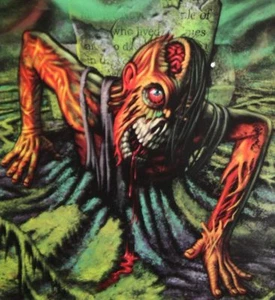 Horror Cling-ZOMBIE GHOUL GRAVE-Floor Wall Grabber Sticker Halloween Decoration - Picture 1 of 4