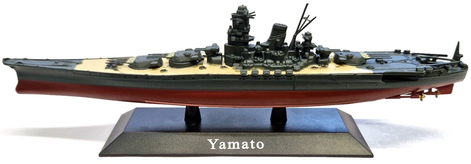 Yamato Battleship, 1941, Detailed 1:1250 Scale Diecast and Plastic Model