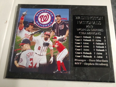 Washington Nationals 2019 World Series Champions plaque - New Lower Pricing!! Cover