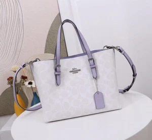 COACH C4250 Outlet Mollie Tote Bag 2WAY PVC Leather Canvas Women's New Unused - Picture 1 of 9