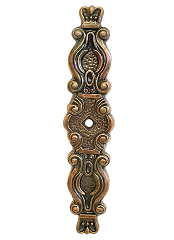 Vintage Hyer Ornate Brass Cabinet Door Backplate Hollywood Regency Mid Century Cover