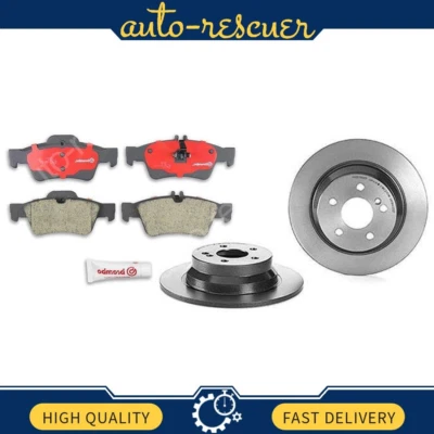 Juego de 3 pastillas de freno de disco traseras rotor de freno de disco para Mercedes-Benz E250 2014~2016 Foto 1 de 4