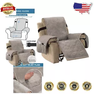 Thick Velvet Quilted Chair Covers: Stylish Slipcovers for Home Decor Protection - Picture 1 of 9