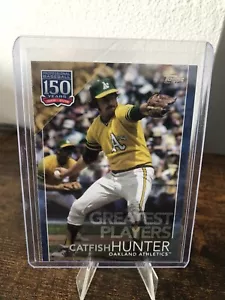 2019 Topps Baseball 150 years - Greatest players Catfish Hunter - Blue Parallel! - Picture 1 of 2