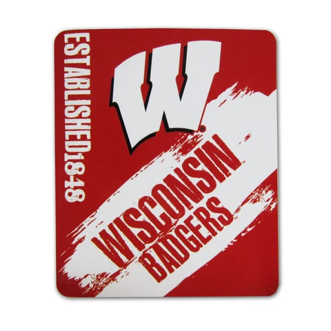 New NCAA Wisconsin Badgers Large Soft Fleece / Throw / Blanket 50" X 60" Cover