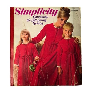 1965 December Simplicity Christmas Catalog Sewing Pattern Store Counter Book - Picture 1 of 15