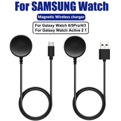 Für Samsung Galaxy Watch 6/6 /5/5 Pro /4 Watch Ladegerät Typ-C/USB Ladekabel-1M - Bild 1 von 4