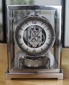 Reloj Jaeger LeCoultre Atmos de colección esfera negra sombreada placa de níquel - Imagen 1 de 11