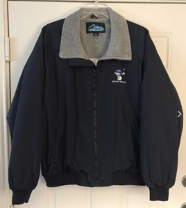 Tri Mountain M&M Mars Logo Navy Fleece Lined Jacket Mens 2XL ~ Candy Snickers - Picture 1 of 9