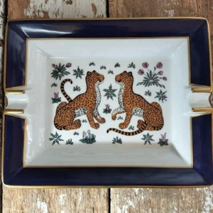 Cenicero Francia HERMES Hermes Leopardo Vid Poche 19,8 cm x 16,2 cm Sin Caja - Imagen 1 de 9