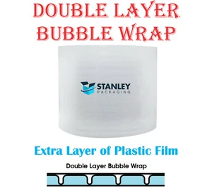 Double Layer 500mm x 100m Bubble Wrap Heavy Duty 10mm bubbles - Picture 1 of 1
