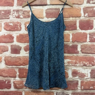 Camisa Cabi Top Mujer Pequeña Azul Multicolor Abstracto Camisola Popover Tank Foto 1 de 4