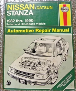 Haynes Repair Manual 1982-1990 Nissan / Datsun Stanza Sedan & Hatchback - Picture 1 of 6