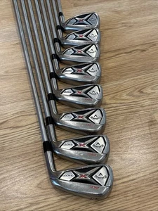 Callaway X Hot Pro Irons Set 3-PW - Mens RH KBS Tour Graphite Stiff Flex - Picture 1 of 14