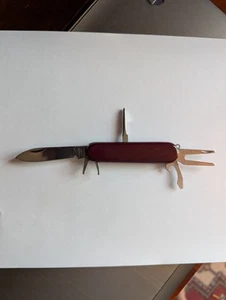 Golfers Multi Purpose Stainless Blade Folding Pocket Knife Tool - Picture 1 of 5