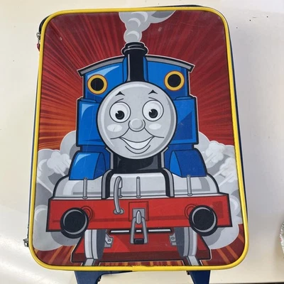 Rare Thomas The Train  Rolling Suitcase With Handle 16”x12”x6” Preowned - Image 1 of 4