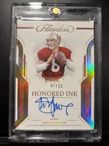 2023 Panini Flawless - Honored Ink Steve Young #HI-SYO Silver /20 (AU) - Bild 1 von 2