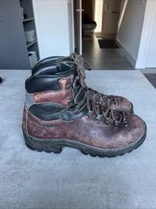Scarpa BXX 66002 Hiking Boots Brown Leather Vibram Size 42 UK8 - Picture 1 of 9