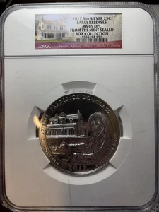 2017 5oz Silver 25c Frederick Douglas NGC MS-69 DMPL ATB Quarter - Picture 1 of 4