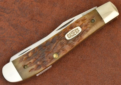 MINI CUCHILLO TRAMPERO CASE XX USA 4 PUNTOS 1996 HUESO MARRÓN JIGGED 6207 SS BONITO (29622) Foto 1 de 4