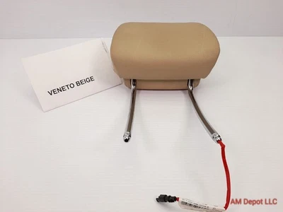 2012 BMW 535i 550i GT F07 F10 Front Headrest Basic Active Veneto Beige 7236828 - Image 1 of 4