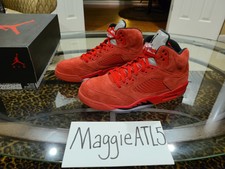 Nike Air Jordan 5 V Retro “Red Suede” 100% Authentic Size 12.5