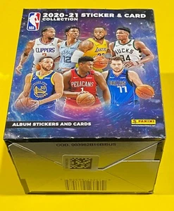 2020-21 Panini NBA Sticker & Card Collection Box (50 Packs) Brand New 🔥 - Picture 1 of 8