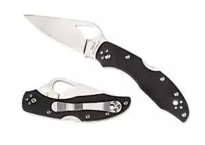 Cuchillo plegable Byrd Meadowlark 2 BY04GP2 2,87" hoja de borde liso mango negro G-10 - Imagen 1 de 2