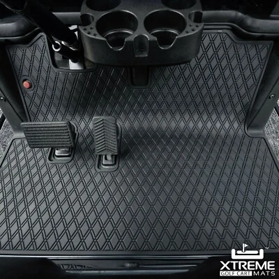 Alfombrilla para carro de golf Xtreme Mats EZGO cobertura completa revestimiento de piso NEGRO ajuste RXV 2008-2022 Foto 1 de 4
